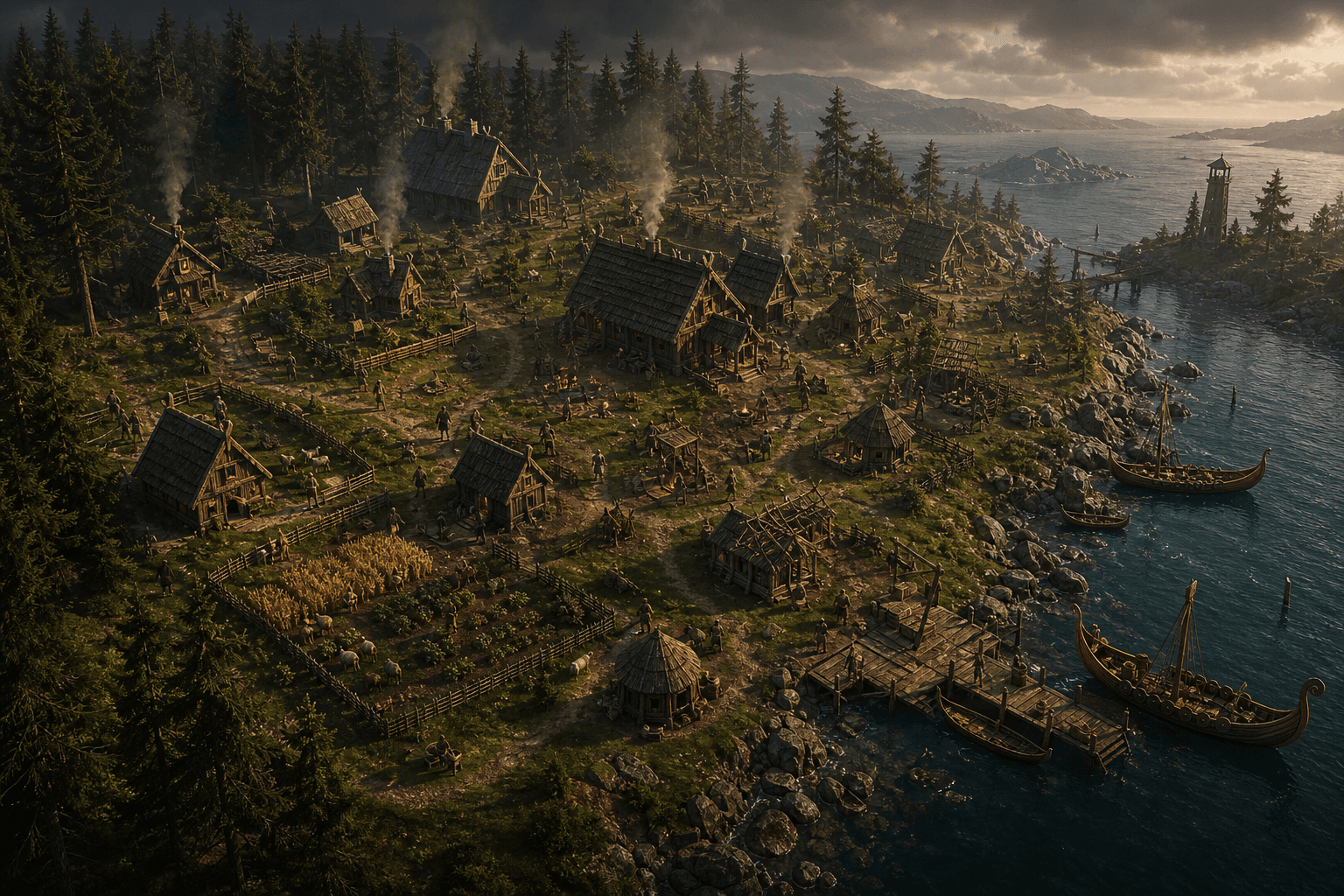 A living Viking settlement in Exiles of Lowlands.