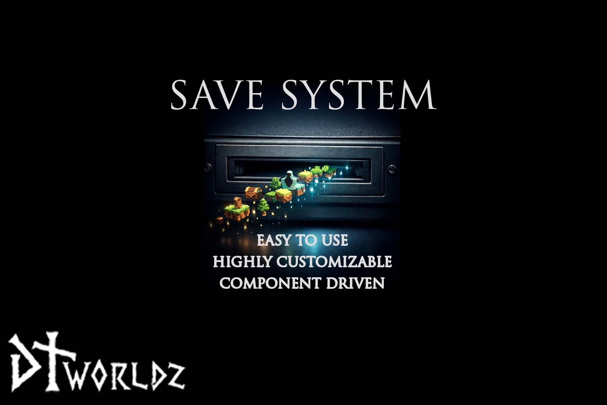 The Save System identity: a focused persistence tool built around ease of use, customization and component-driven Unity workflows.